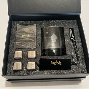 JoyJolt Jack of Spades Poker Whiskey Glass Gift Set